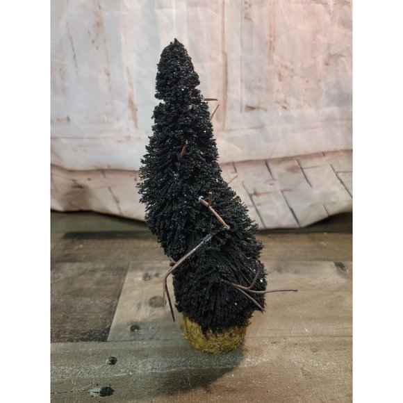 Dept 56 Black glitter tree halloween 5653062 Topiaries - Picture 4 of 4